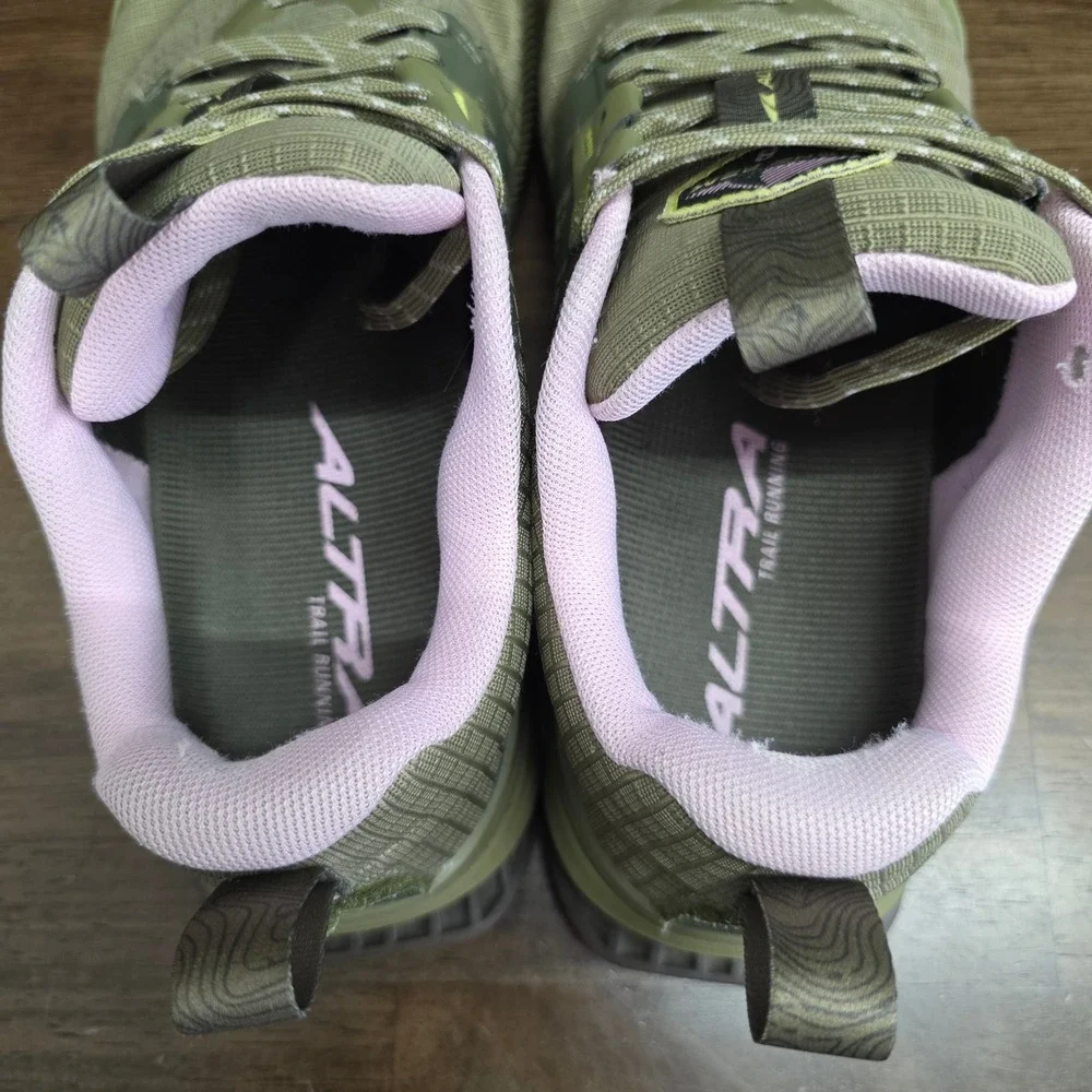 Altra Lone Peak 8 Trail Running Shoes Womens 7 Green Pink ALOA85ND315